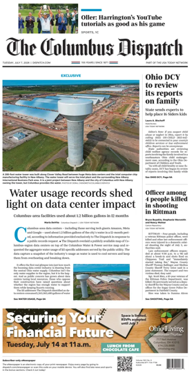 Cover of The Columbus Dispatch