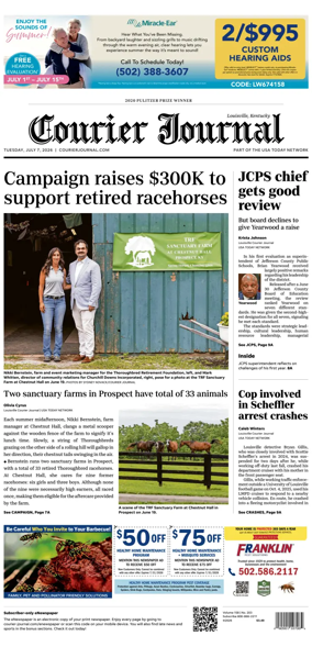 Cover of The Courier-Journal (Louisville)