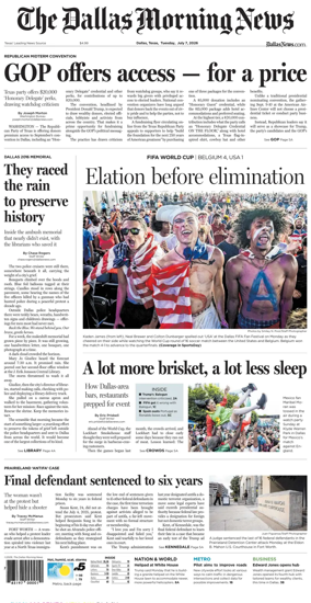 Cover of The Dallas Morning News