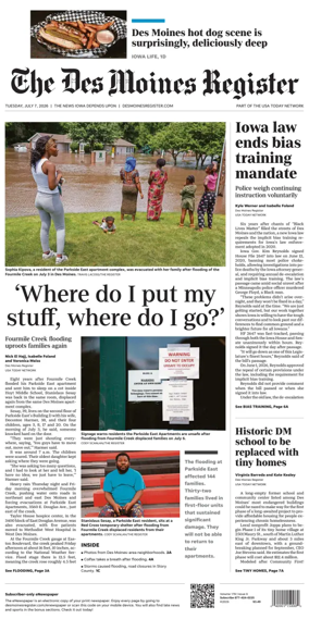 Cover of The Des Moines Register