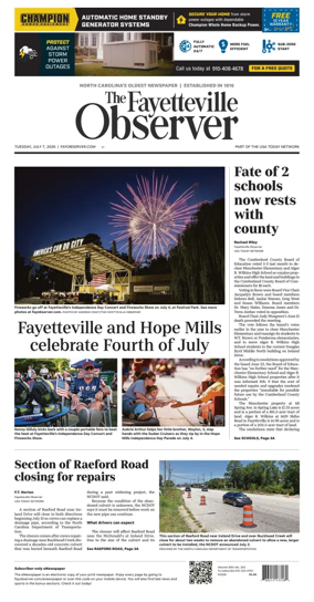 Cover of The Fayetteville Observer