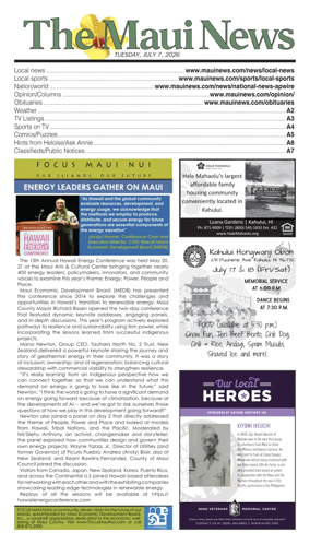 Cover of The Maui News