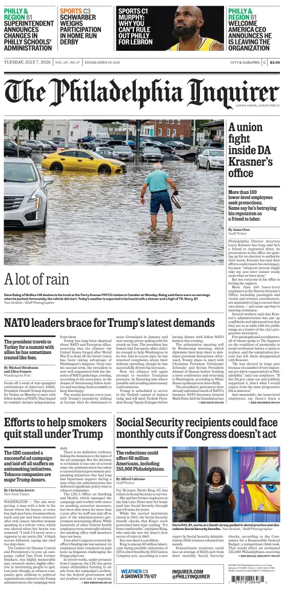 Cover of The Philadelphia Inquirer