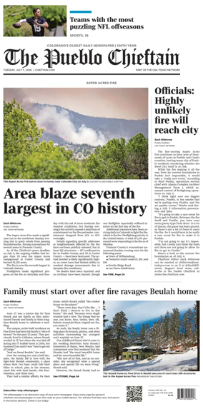 Cover of The Pueblo Chieftain