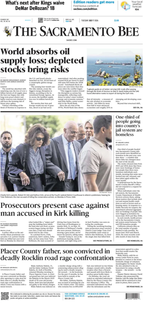 Cover of The Sacramento Bee