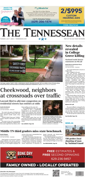 Cover of The Tennessean
