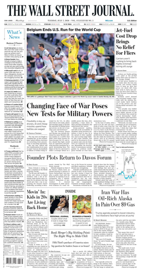 Cover of The Wall Street Journal