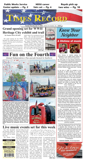 Cover of Valley City Times-Record