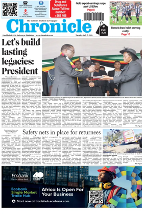 Cover of Chronicle (Zimbabwe)