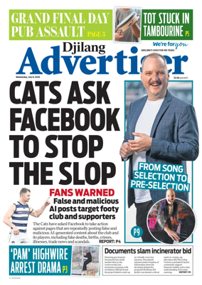 Cover of Geelong Advertiser