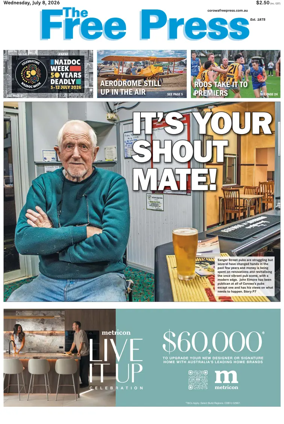 Cover of The Free Press (Corowa)