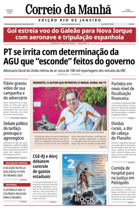 Cover of Jornal Correio da Manha