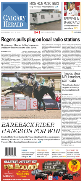Cover of Calgary Herald