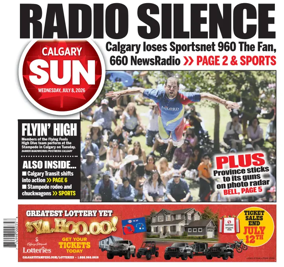 Cover of Calgary Sun
