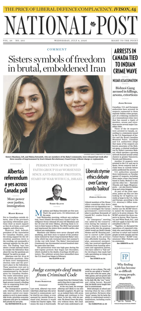 Cover of National Post - (Latest Edition)