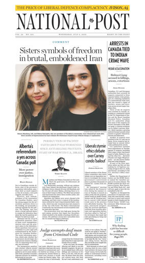 Cover of National Post - (National Edition)