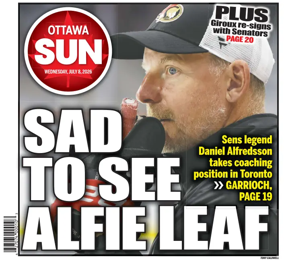 Cover of Ottawa Sun