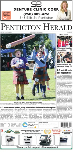 Cover of Penticton Herald