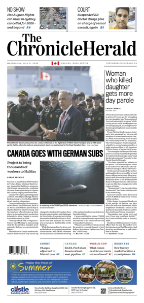 Cover of The Chronicle Herald (Provincial)