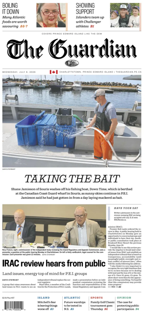 Cover of The Guardian (Charlottetown)