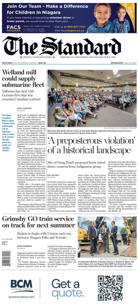 Cover of The Standard (St. Catharines)