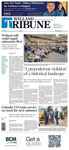 Cover of The Welland Tribune