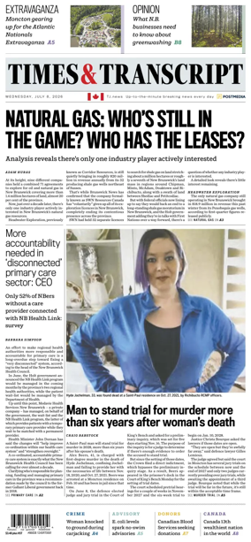 Cover of Times & Transcript