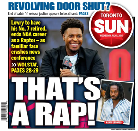 Cover of Toronto Sun