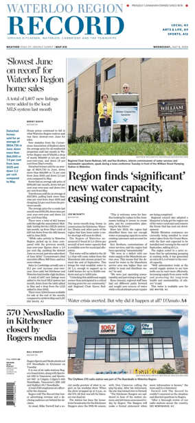 Cover of Waterloo Region Record