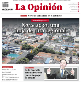 Cover of La Opinion
