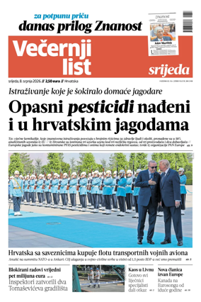 Cover of Vecernji list - Hrvatska