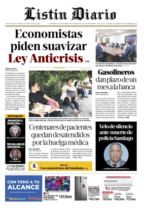 Cover of Listin Diario