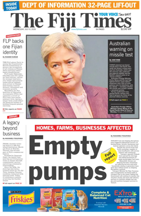 Cover of The Fiji Times