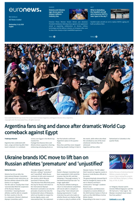 Cover of EuroNews (English Edition)