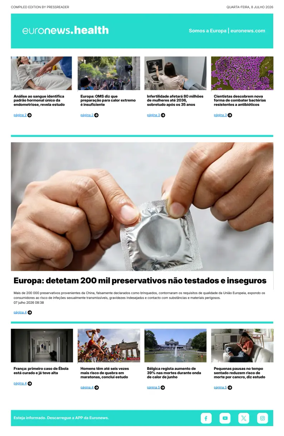 Cover of Euronews Health (Portuguese)