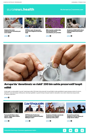 Cover of Euronews Health (Turkish) Compiled Edition