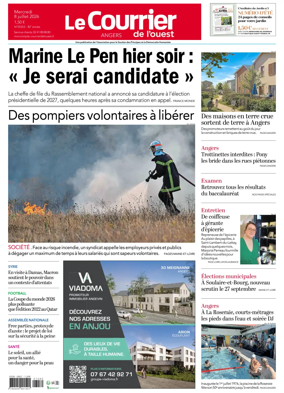 Cover of Le Courrier de l’Ouest (Angers)
