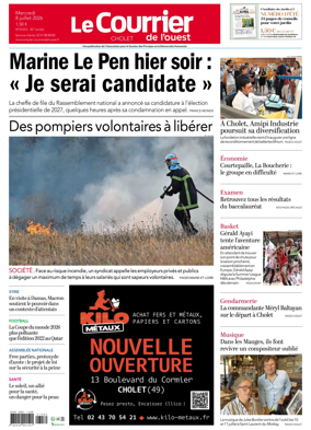 Cover of Le Courrier de l’Ouest (Cholet)