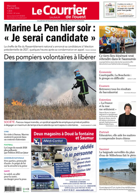 Cover of Le Courrier de l’Ouest (Saumur)