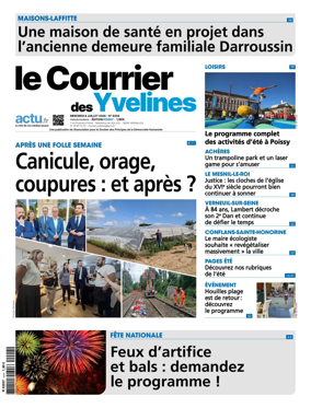 Cover of Le Courrier des Yvelines (Poissy)