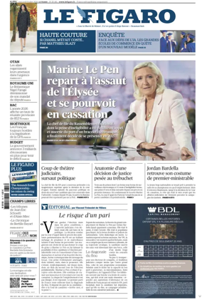 Cover of Le Figaro