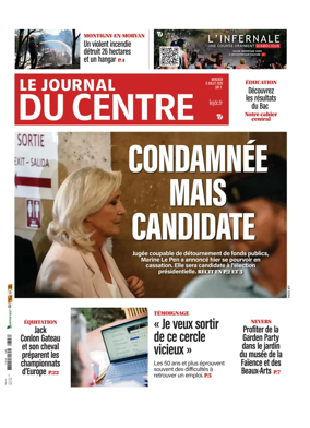 Cover of Le Journal du Centre