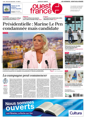 Cover of Ouest France (Les Herbiers / Montaigu)