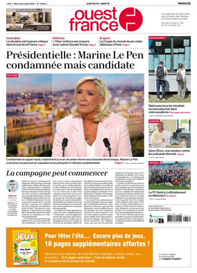Cover of Ouest France (Manche)