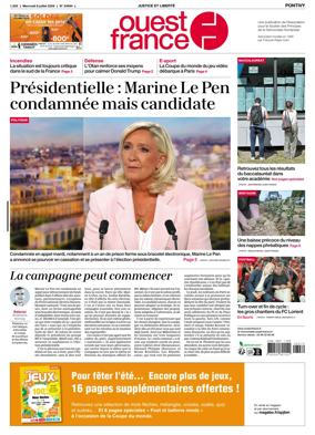 Cover of Ouest France (Pontivy)