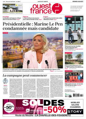 Cover of Ouest-France (Rennes Sud-Est)