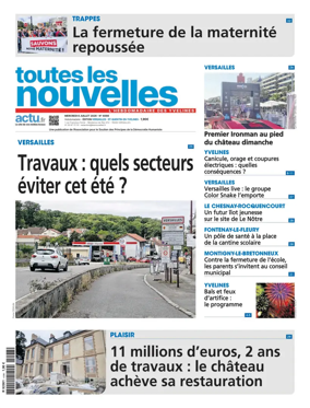 Cover of Toutes les Nouvelles (Versailles / Saint-Quentin-en-Yvelines)