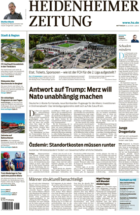 Cover of Heidenheimer Zeitung