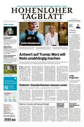 Cover of Hohenloher Tagblatt