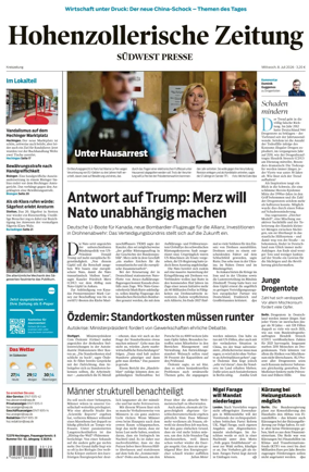 Cover of Hohenzollerische Zeitung